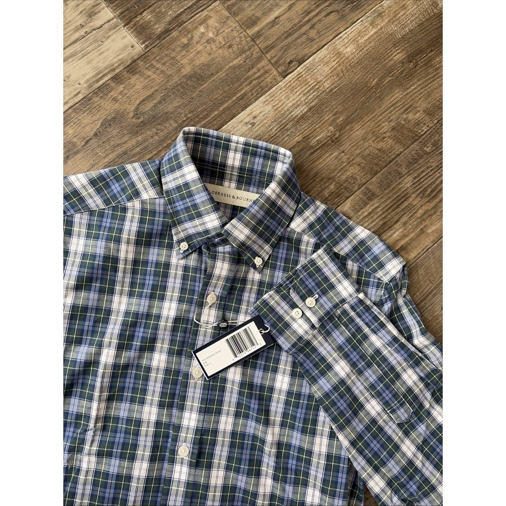 Holderness & Bourne Shirt Mens Size Small The Andrews Tailored Fit Stretch Plaid